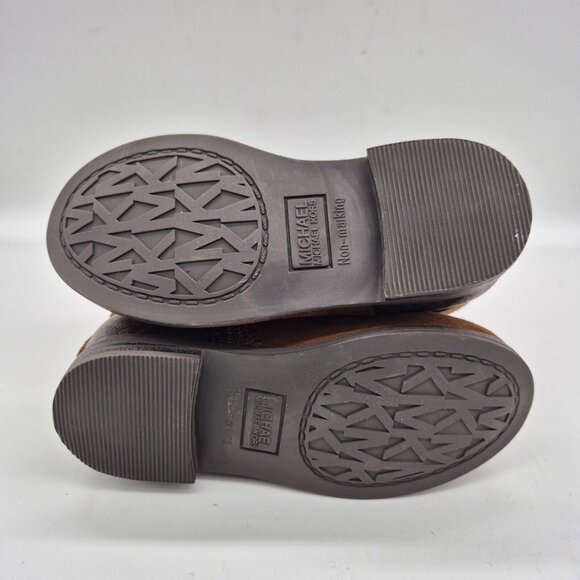 Michael Kors Girls Ankle Zip Up Boots Size 5 C Toddler Brown Leather. (42) - Picture 7 of 10